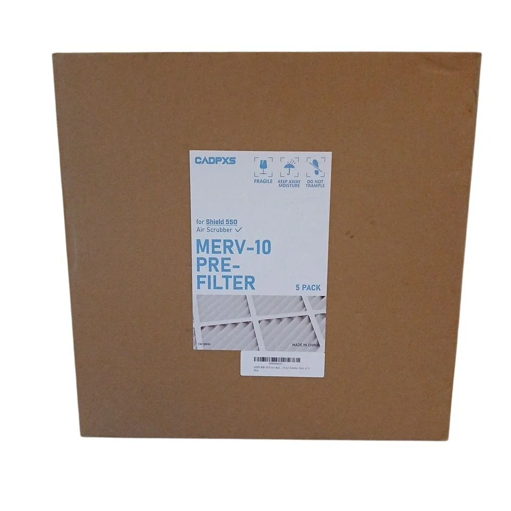 MERV-10 Filter Replacement Set for CADPXS Shield 550 Air Scrubber Pack of 5 NOB‎